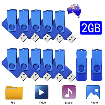 2GB USB Flash Drive Pen Drive Memory Stick Storage USB Thumb Drives Lot Pack • $308.39