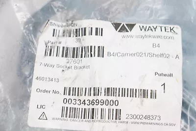(30-Pk) Waytek 7-Way Trailer Connector Socket Bracket Metal Silver 37601 • $14.55