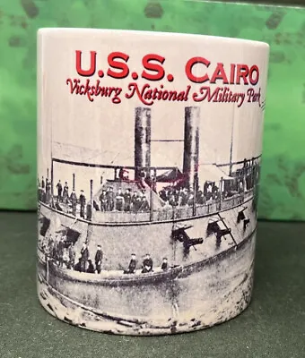 U.S.S Cairo 1862 Civil War Gunboat Collectible Coffee Cup Military Memorabilia • £12.15