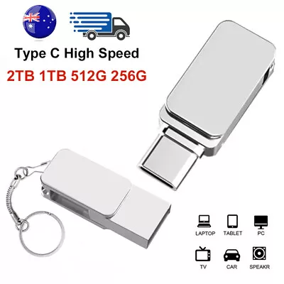 2TB Pen Drive Metal USB Flash Drive Metal Type C High Speed Pendrive U Disk • $14.62