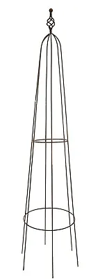 Metal Reeth Garden Obelisk Rusted Plant Support Frame Large Natural Rust 172cm  • £34.98