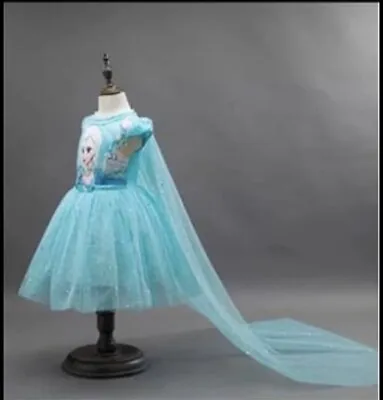 Frozen Dress- Queen Elsa High Quality Dress With CAPE - 3T4T5T And 6T • $18