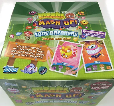Topps Moshi Monsters Code Breakers Card Game Booster Box (50 Packs)-Value • $64.36