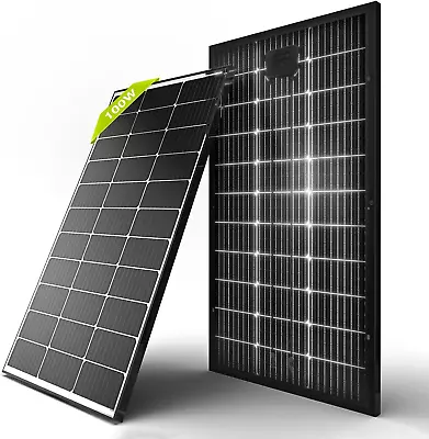 Newpowa Bifacial 100W 12V Solar Panels 9BB Monocrystalline 100 Watt 12 Volt 100W • $78.30