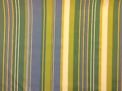 S604 Fun Green & Blue Cabana Awning Tent Stripe Indoor Outdoor Patio Fabric BTY • $14.97