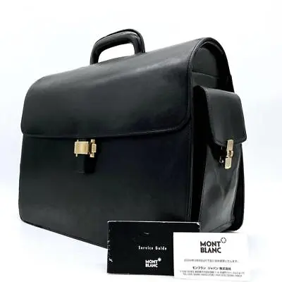 MONTBLANC Business Bag Briefcase Lock Hardware Leather • $610