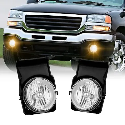 For 03-06 Gmc Sierra 1500/2500/3500 Clear Lens Oe Bumper Driving Fog Light Lamp • $44.99