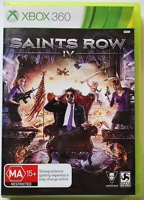 Saints Row IV 4 Microsoft Xbox 360 Pal Manual Included GC • $9