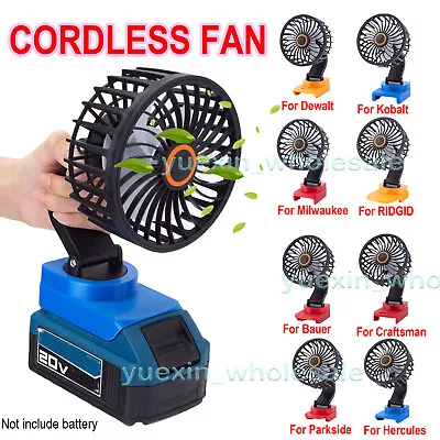 Mini Portable Battery Fan Wireless For Dewalt/Milwaukee/RIDGID/Hercules/Bauer • $18.99