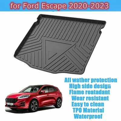 TPO Floor Mats Cargo Trunk Liners Heavy Duty For Ford Escape 2020-2023 Custom • $34.86