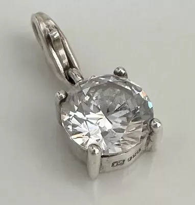 Signed 925 Thomas Sabo Sterling Silver Clear CZ Charm Lobster Closure • $59.70