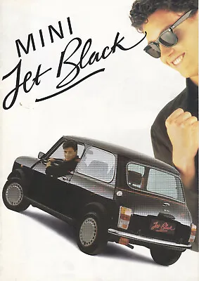 Austin Rover MINI JET BLACK Very Sharp 2-Fold Belgium/Flemish Sales Brochure • $3.29