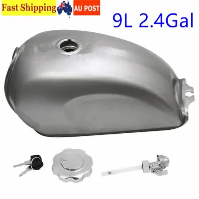 Motorcycle Gas Tank Universal 9L Gas Fuel Tank Fit For Honda Custom Cafe Racer • $100.51