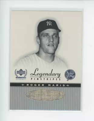 Roger Maris Game-used Jersey Patch 2000 Ud Yankees Legends Legendary Pinstripes • $49.99