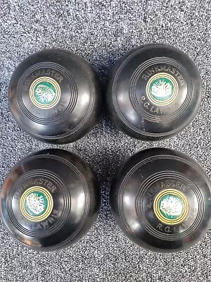 4 Set RINKMASTER Lawn Bowls R.G. Lawrie Black Size 5 BIBC A98 • £18.99