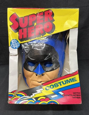 $39.99 • Buy Vintage 70s Ben Cooper Batman Cape Costume Halloween Mask In Box Small Child