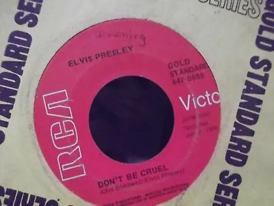 B7*elvis Dont Be Cruel / Hound Dog On Red  Rca Records • $15