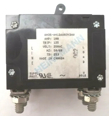 Eaton Heinemann 6-hole Panel Mount Circuit Breaker Pn AM3S-A41DAA02KDAW • $50.94