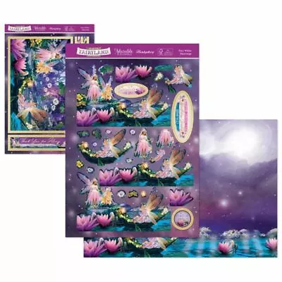 Hunkydory WELCOME TO FAIRYLAND Designer Deco-Large Set ~ FAIRY WISHES • £3.50