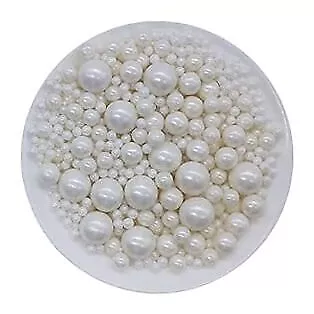 Edible Sugar Pearls Candy Sprinkles 120G/ 4.23Ounce Baking Cake Sprinkles White • $16.50