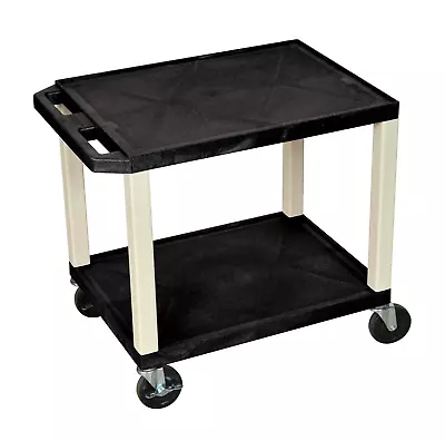 WT26 26  H AV Cart - Two Shelves - Black Legs • $102.99