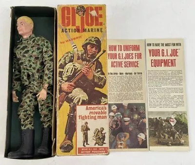 1964 Vintage Gi Joe Action Marine Camo 7700-figure-blonde With Inserts-org Box • $239.99