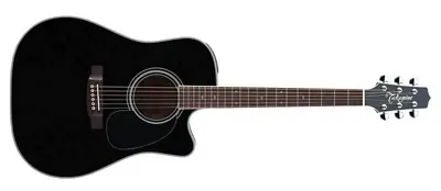 Takamine TEF341SC Pro Series Black Dreadnought Acoustic Electric Guitar • $2399