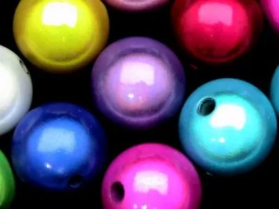 10 X 20mm Mix Colour Miracle Beads Acrylic Round Beads Illusion Jewellery F77 • £14.59