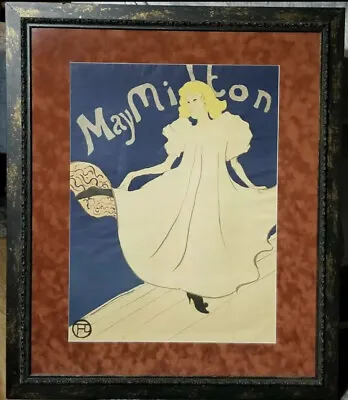 Henri De Toulouse Lautrec MAY MILTON Original Lithograph Signed Moulin Rouge Art • $29000