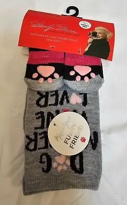 Marilyn Monroe Matching Pet & Owner Socks Crew Dog Mother Wine Lover MEDIUM DOG • $15.99