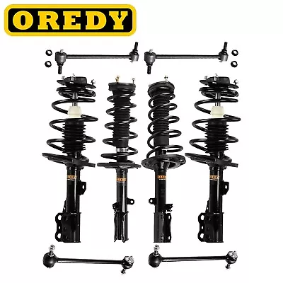 8pcs Front & Rear Struts + Sway Bars For 2004 2005 2006 Toyota Camry Lexus ES330 • $308.09