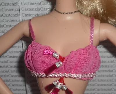 Top Barbie Doll I Dream Of Jeannie Lingerie Pink Bra Shirt Fashion Accessory • $14.95