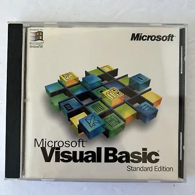 MICROSOFT Visual Basic Standard Edition 4.0 & Key Windows 95 • $29.99