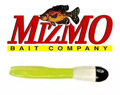 Mizmo Tubes Crappie Panfish Tracers 11513 Black Head White Body Chartreuse Tail • $5.99