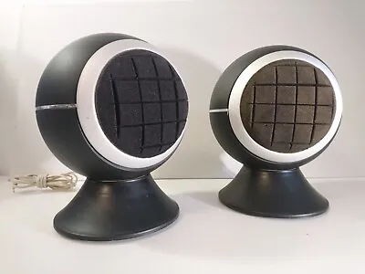 Vintage BEAG HOX55 Space Age Design Ball Speakers 1970s Hungary • £105.66