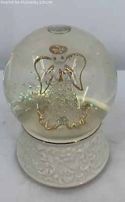 Sankyo-Angel With Dove Porcelain Musical Snow Globe Plays  Beautiful Dreamer  • $29.99