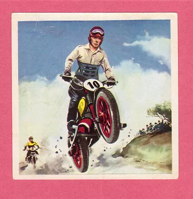 Motocross Motorcycle Barcelona Vintage 1964 Spanish Simon Chocolate Card BHOF • $9.95