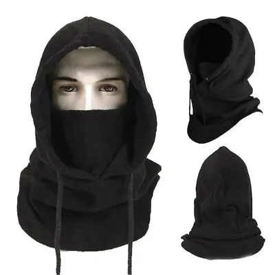 Mens Winter Thermal Fleece Balaclava Hat Motorcycle Neck Warmer Hood Face Mask • $12.96