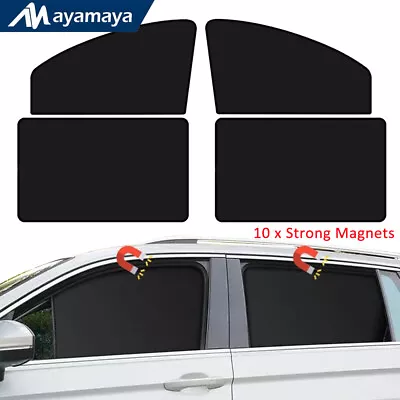 4 Magnetic Car Window Sun Shade Side Cover Front Rear Curtain Baby UV Protection • $13.99