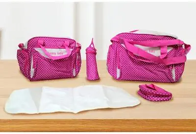 Baby Nappy Changing Bag Set 5PCS Brand New Cute Diaper Bags UK Seller • £14.24