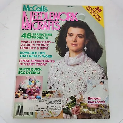 Vintage 1990 McCall's Needlework & Crafts Magazine Crafting • $9