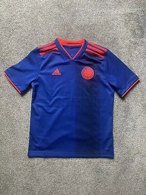 Boys Adidas Colombia Away Football Shirt Age 11-12 • £14.99