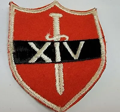 £43.85 • Buy Vintage Original WWII British 14th Army Division Uniform Formation Cloth Patch