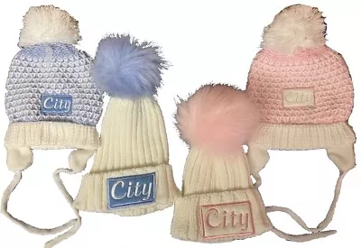 £9.99 • Buy City Hats Baby Gifts Pom Toddlers Hat Manchester Fans Other Teams 
