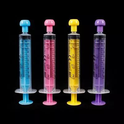 With Scale Feeding Syringe With Rubber Stopper Feed Pacifier  5ml 10ml • $8.53