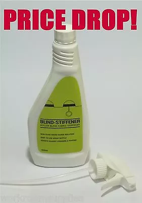 500ml Fabric Stiffener Roller Blind Fabric Spray Repair Or Make Your Own Blinds • £16.95