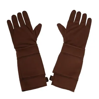 $14.98 • Buy Captain America Gloves Adult Long Brown Poly Padded Superhero Costume Accessory