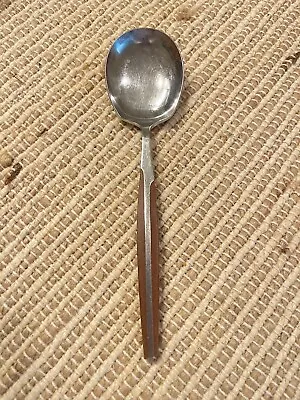 Eldan ELD2 BROWN Stainless Japan MCM Casserole Spoon 8 7/8 In Flatware Vintage • $10.99