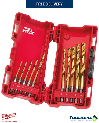 £31 • Buy Milwaukee Metal Drill Shockwave HSS-G Ti. 10pc Set 48894759