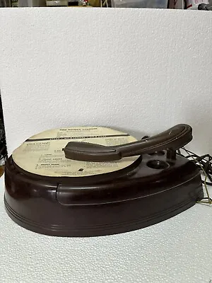 RARE John Vassos Teardrop Record Player Bakelite. ￼motor Spins No Needle To Test • $169.99